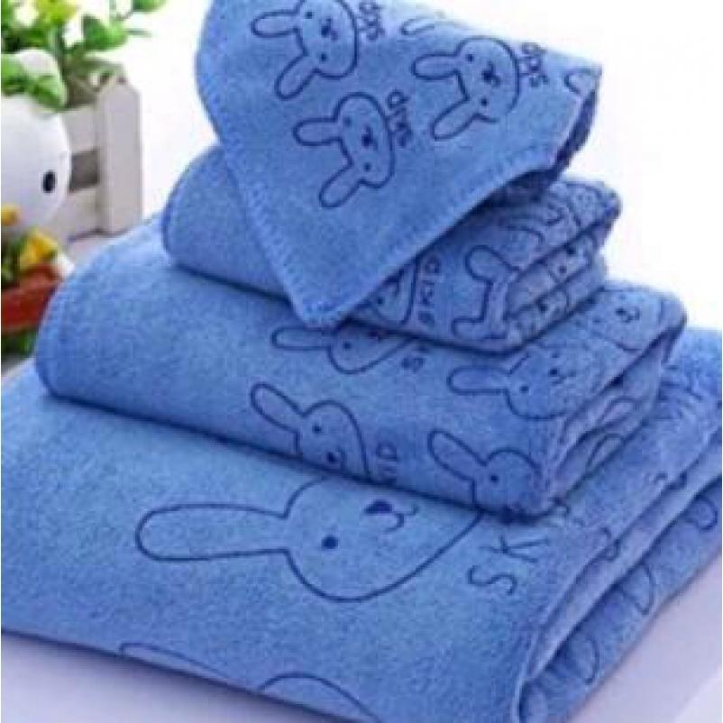 3 IN 1 MICROFIBER CARTOON PRINTED TOWEL ABSORBENT