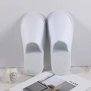 Towelling Open Closed Toe Hotel Slipper Spa Shoes Disposable Portable Home Slippers