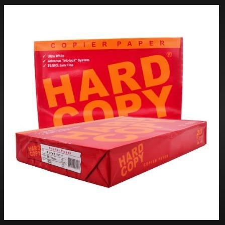 Hard Copy Bond Paper A4 Size 500 Sheets Ultra White 20/70 gsm for Copiers Inkjet Printers Jam Free High Quality Office Stationery