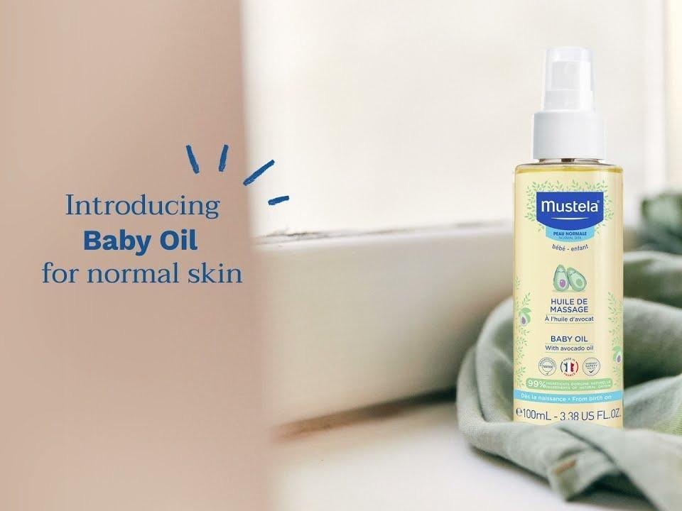 【Dari-BabyShop】100% Mustela Naturalness V2 Baby Oil - 100ml, Healthy Skin Care