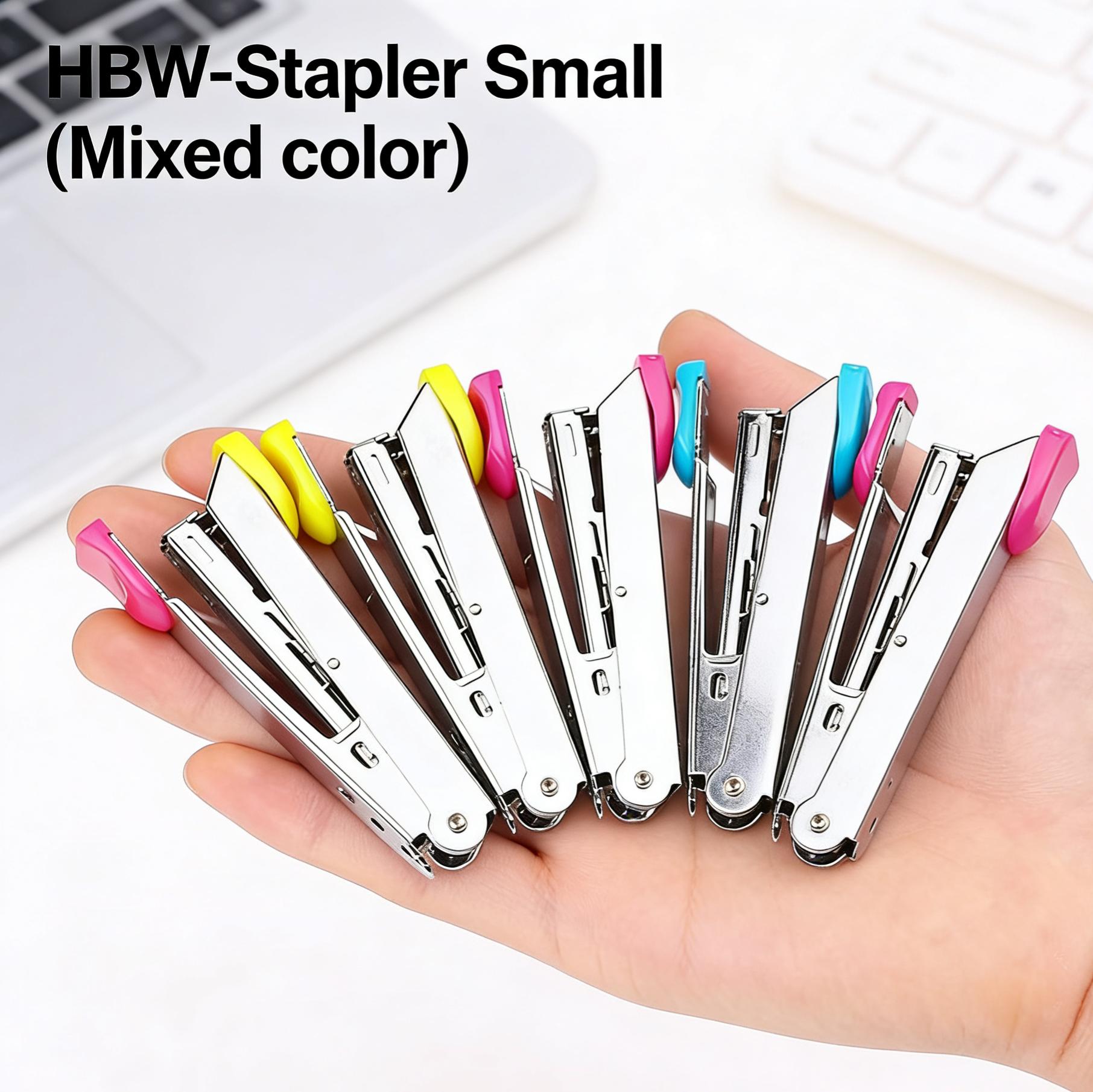 HBW Stapler Set Big & Small | Mixed Color Heavy Duty Office Stapler School Supplies