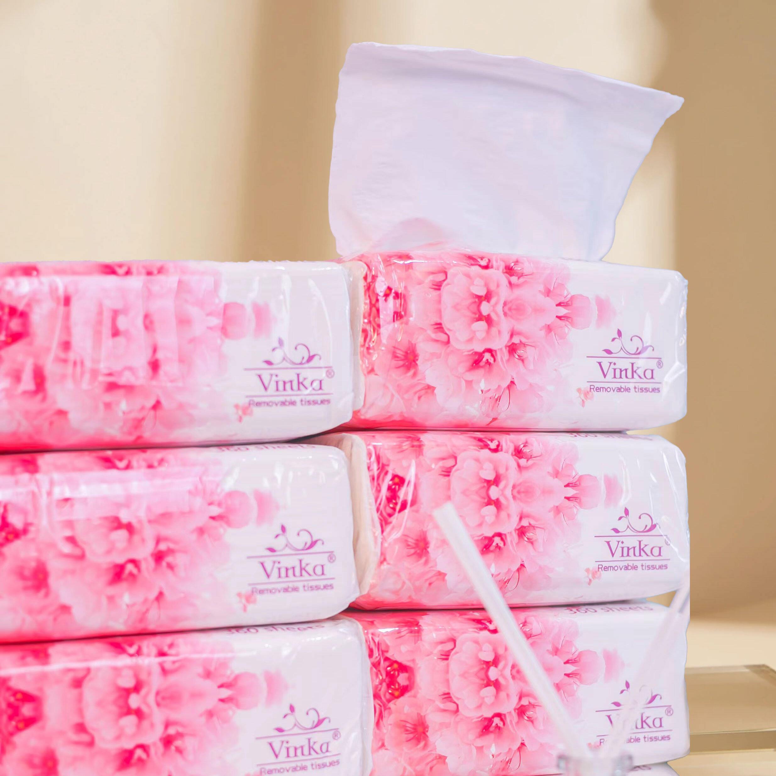 【Buy 1 Take 1】2 BAG (16 PACKS) VINKA Packaging Soft High Quality Facial Tissue Paper Napkin High Quality