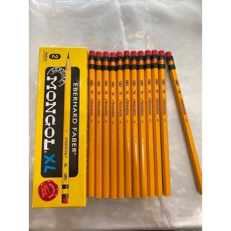 【COD Available】Mongol #1-3/XL Wooden Pencils 12-Pack | Pre-Sharpened, Break-Resistant | School/Office/Exams