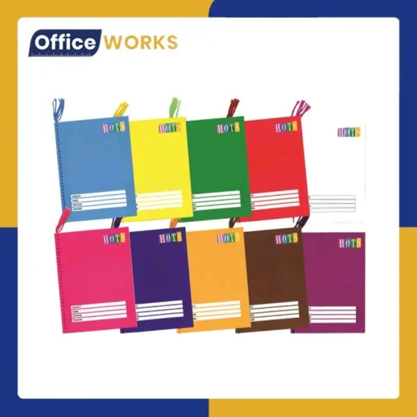Notebook A5 Regular Size, 80 Leaves, Writing, Compososition, Spring,Yarn Assorted Colors - Pack of 10pcs