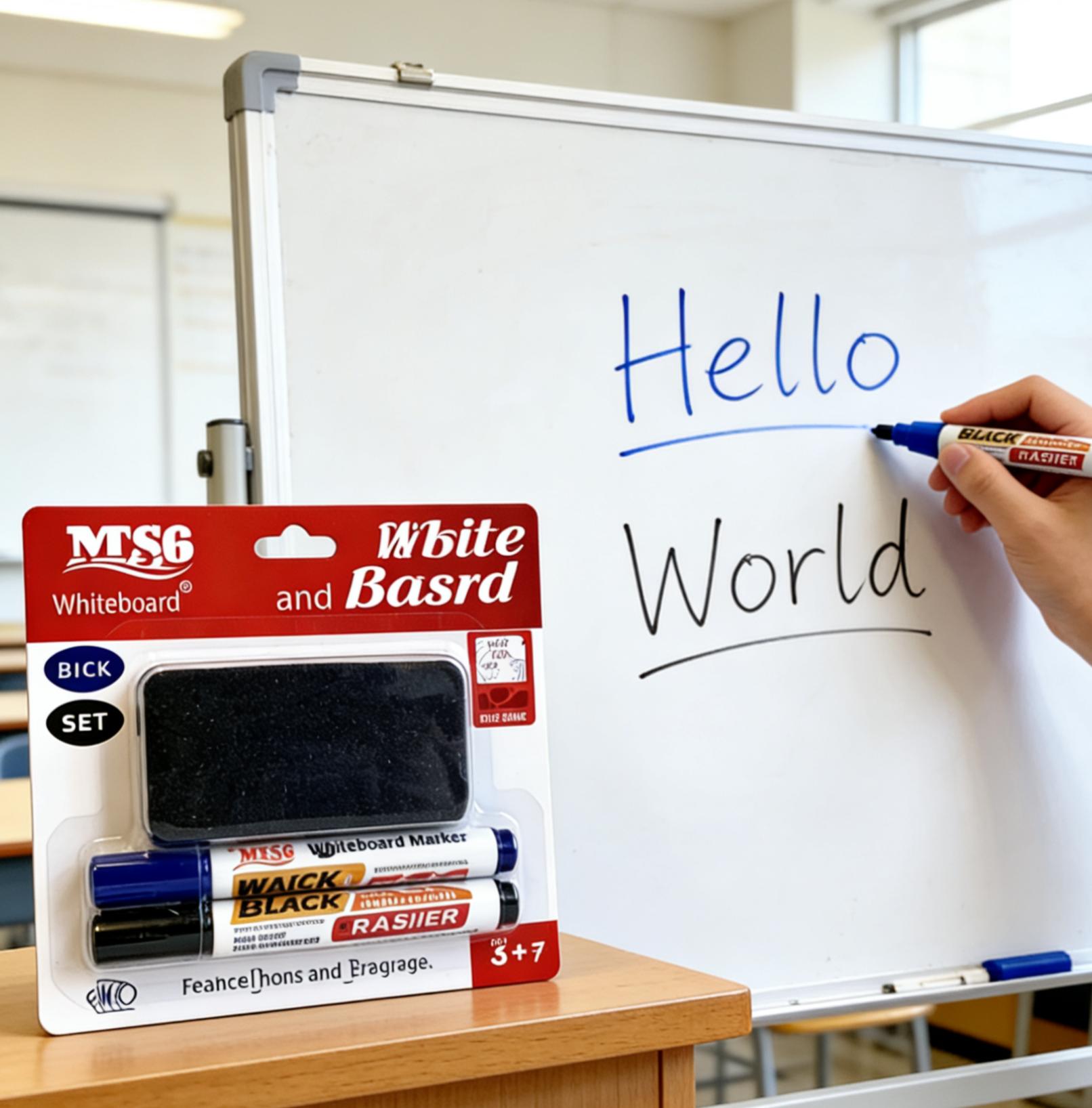 Whiteboard Marker at Eraser Set (Itim at Asul) Dry Erase Markers Reusable School Office Supplies Best Seller PH