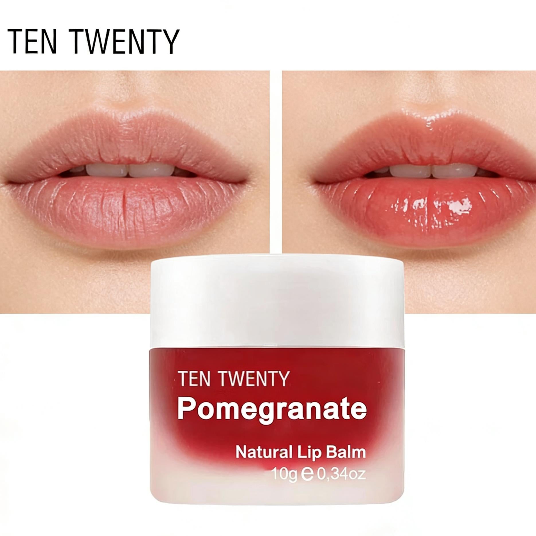 TENTWENTY Pomegranate Natural Lip Balm 10g Pampabasa Pampalusog na Pangangalaga sa Labi para sa Tuyong Labi at Basag na Labi Best Seller PH