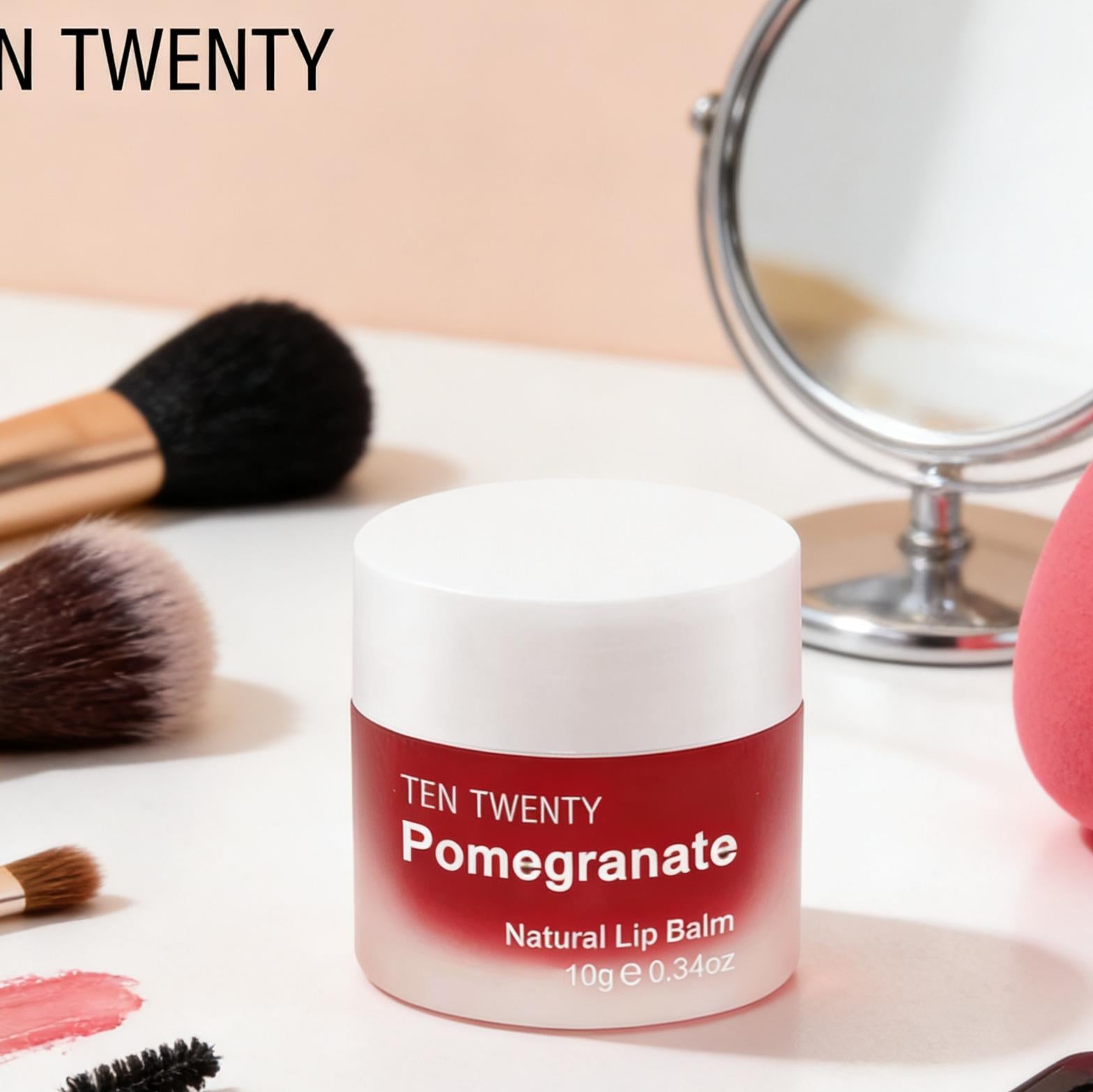 TENTWENTY Pomegranate Natural Lip Balm 10g Pampabasa Pampalusog na Pangangalaga sa Labi para sa Tuyong Labi at Basag na Labi Best Seller PH