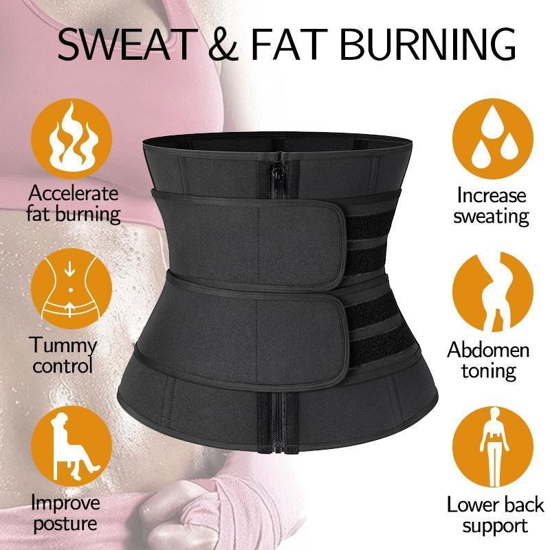 MCY Pambabae WAIST Trainer Corset Trimmer Belt / Compression Body Shaper Cincher para sa Pababang Timbang ng Babae / Sauna Sweat Workout Fitness Sport Girdle Belt