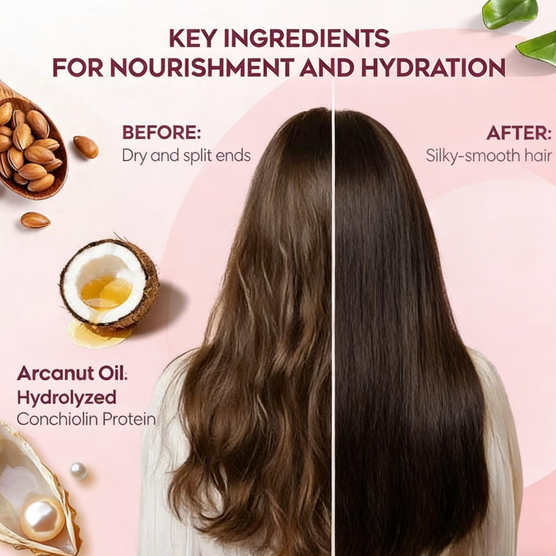 Yusofine Complete Hair Care 3in1 Set (Shampoo Pink, Conditioner Purple, Hair Mask Blue) Pampakinis, Pampakumpuni ng Buhok na Treatment Bundle Best Seller