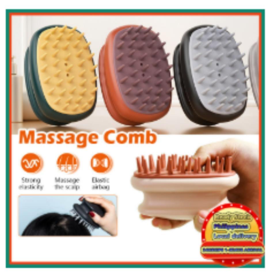 Silicone Scalp Massage Comb Brush | Malambot na Head Massager para sa Paglago ng Buhok, Shampoo Scalp Exfoliator, Nakakapagpahingang Scalp Care Tool (1PC)