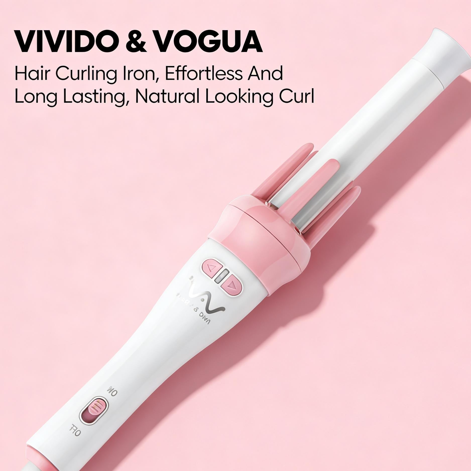 VIVIDO & VOGUA Hair Curling Iron Ceramic Mabilis Uminit na Professional Salon Hair Styling Tool Curler Para sa mga Babae Pinakamabenta PH