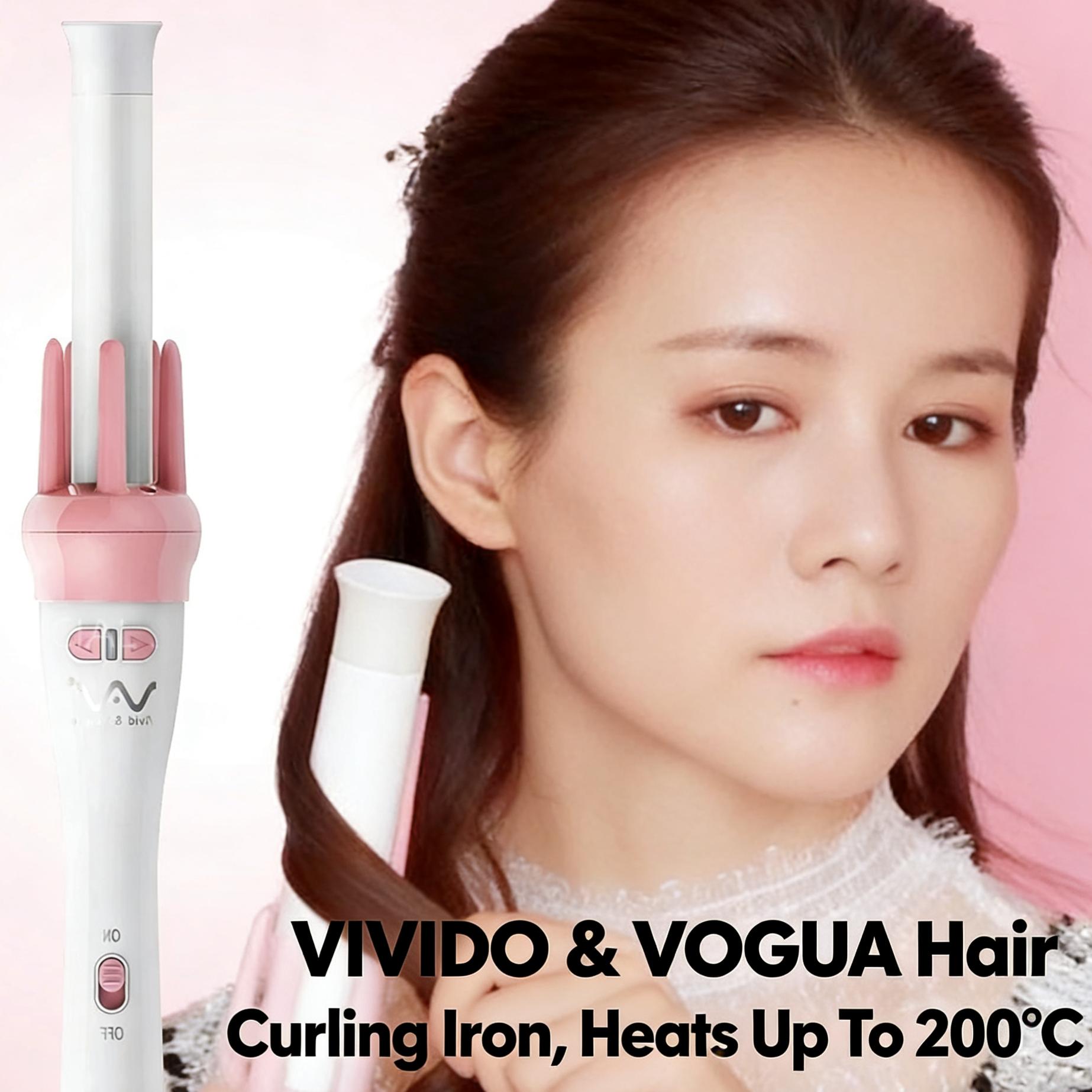 VIVIDO & VOGUA Hair Curling Iron Ceramic Mabilis Uminit na Professional Salon Hair Styling Tool Curler Para sa mga Babae Pinakamabenta PH