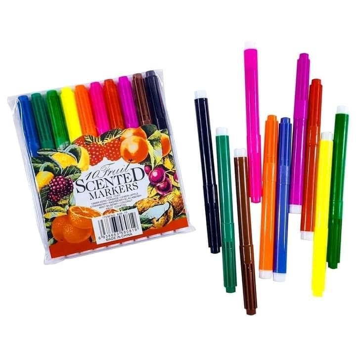 【Buy 1 Take 3】10 colors Fruit Marker Scented Scented Color Pen set
