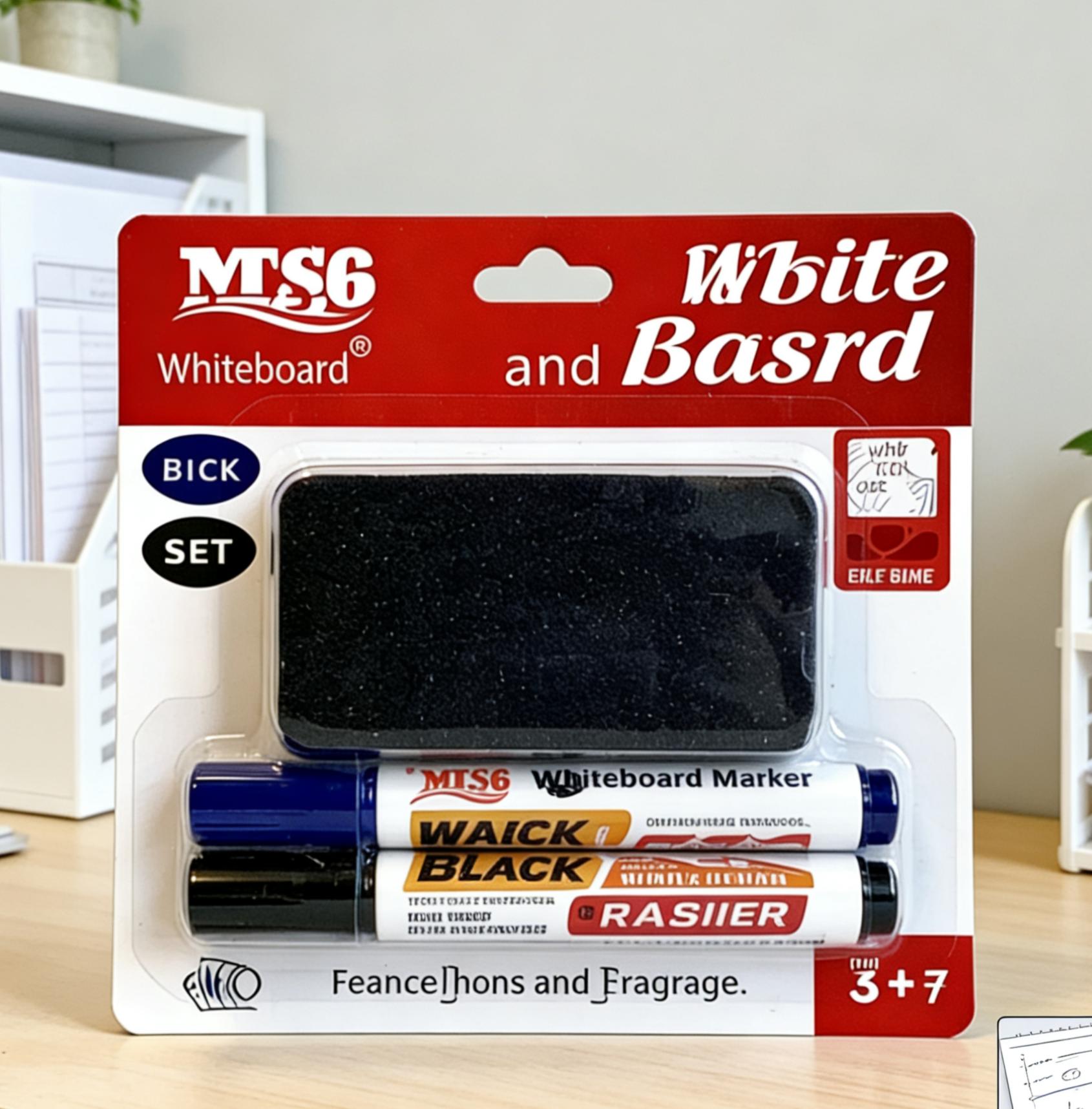 Whiteboard Marker at Eraser Set (Itim at Asul) Dry Erase Markers Reusable School Office Supplies Best Seller PH