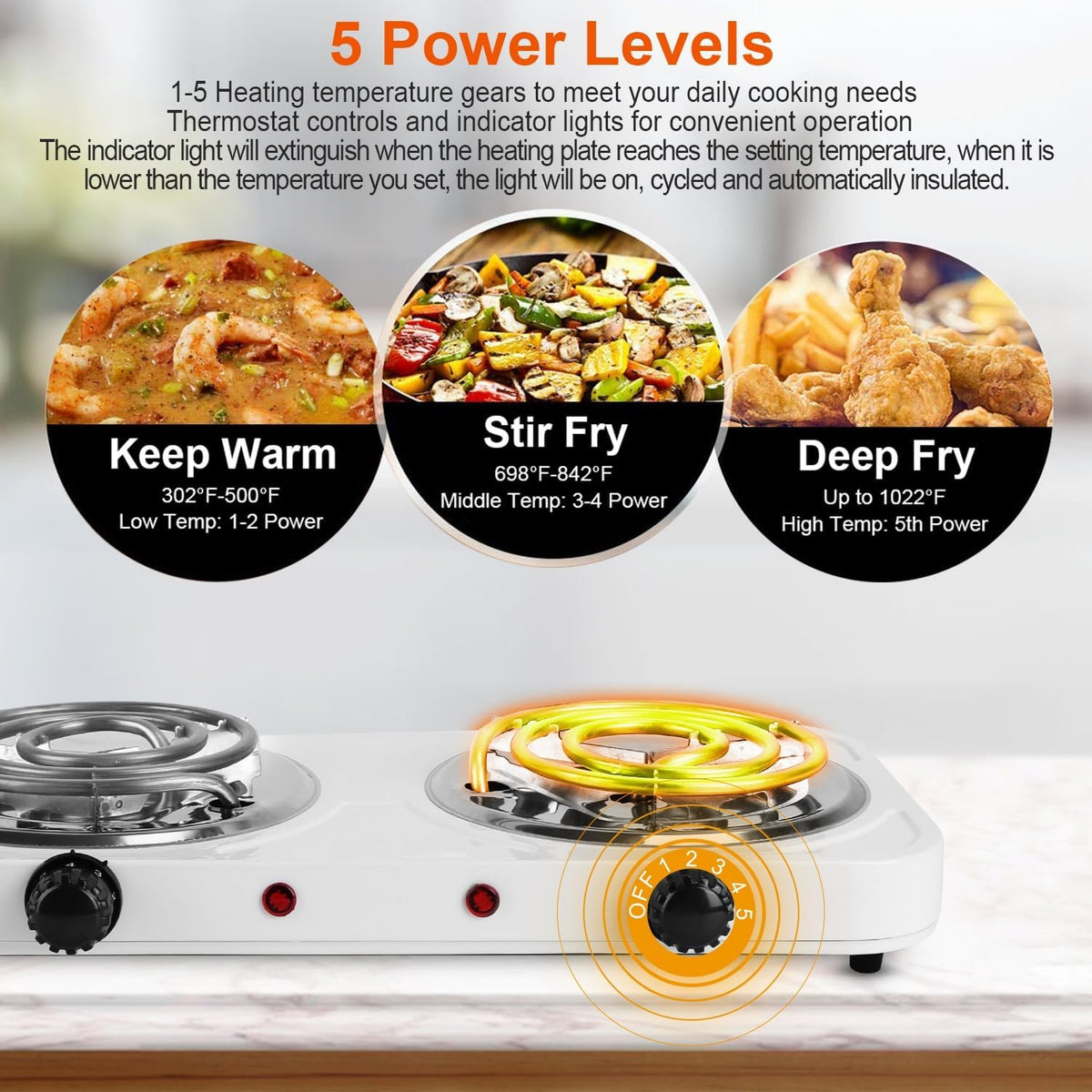 Electric Cooker Single/Double Hot Plate 1000watts single/2000watts double