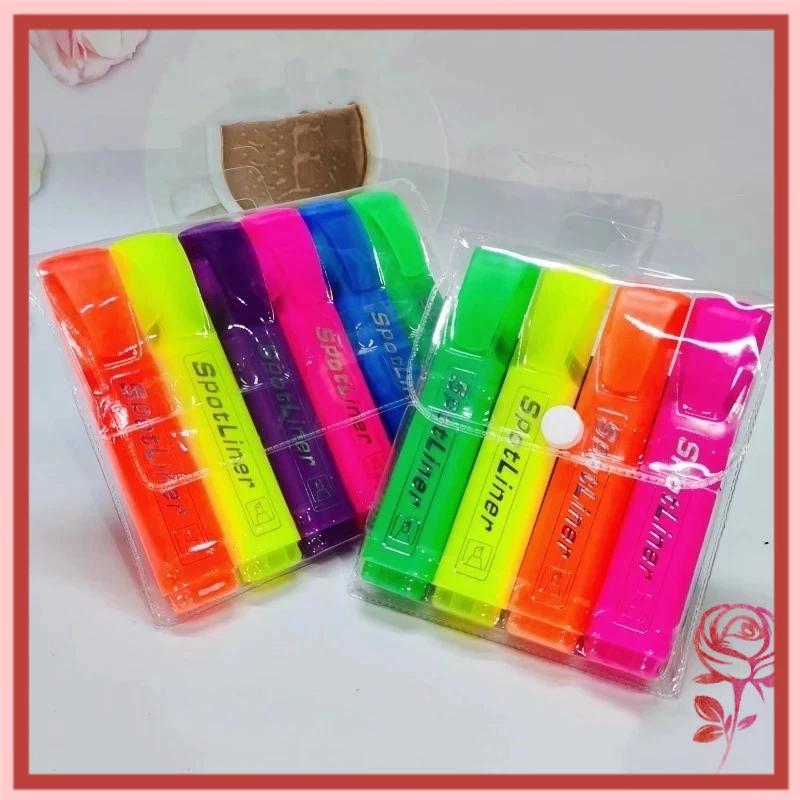Color highlighter pen Set Candy-colored school office supplies stationery marker highlighting marker