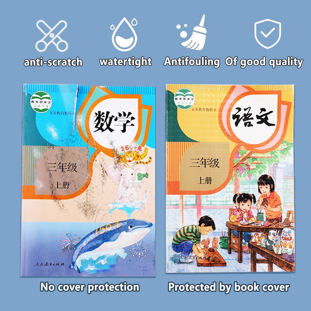 10/20/50/100片装自粘书皮保护膜 - 防水钻石纹封面膜（适用于笔记本、日记本、书籍）