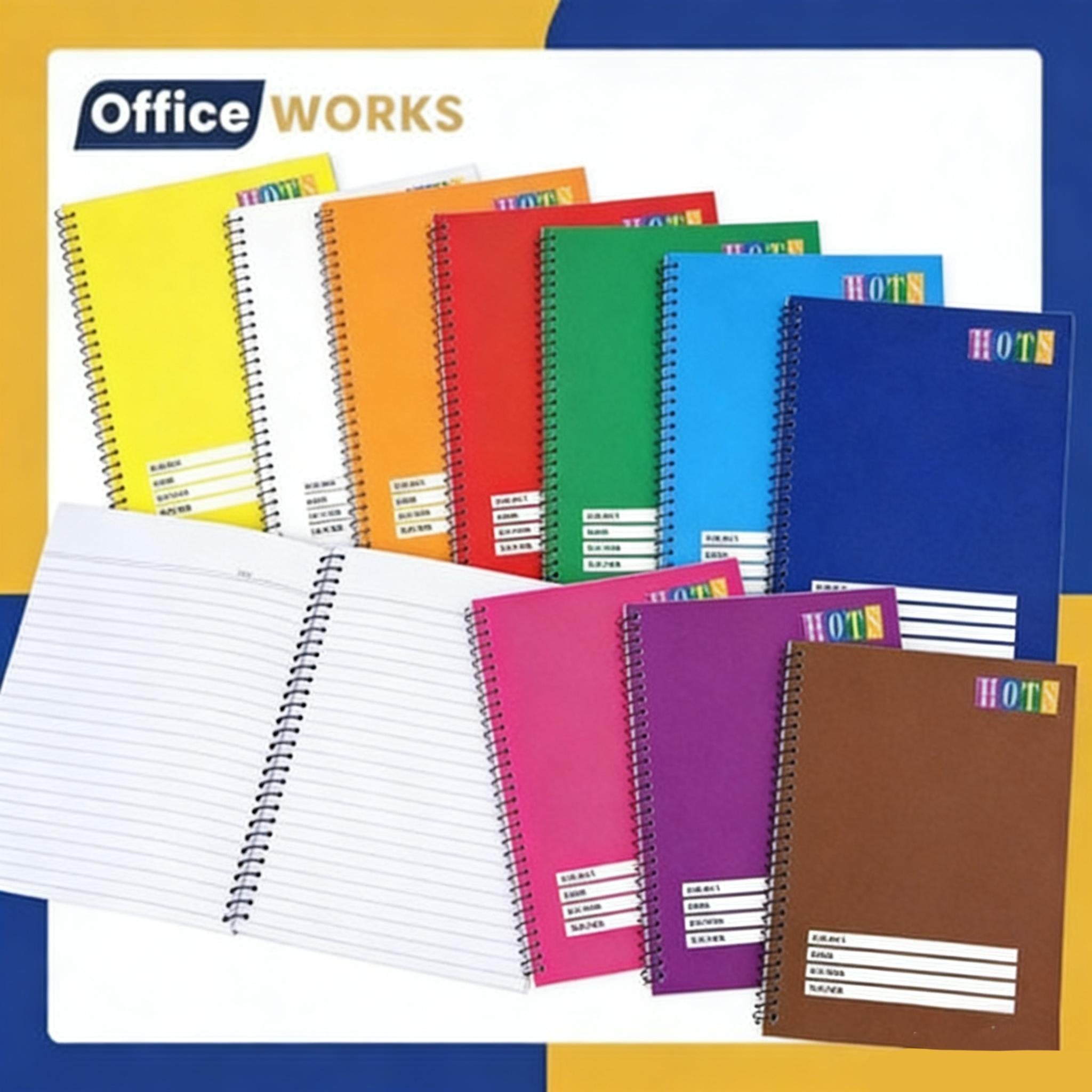 Grab our 10-Pack HOTS Colorful Spring Notebook Assorted before it’s gone! This best-selling set is flying off the shelves—perfect for students, office workers, and auto shop inventory tracking!