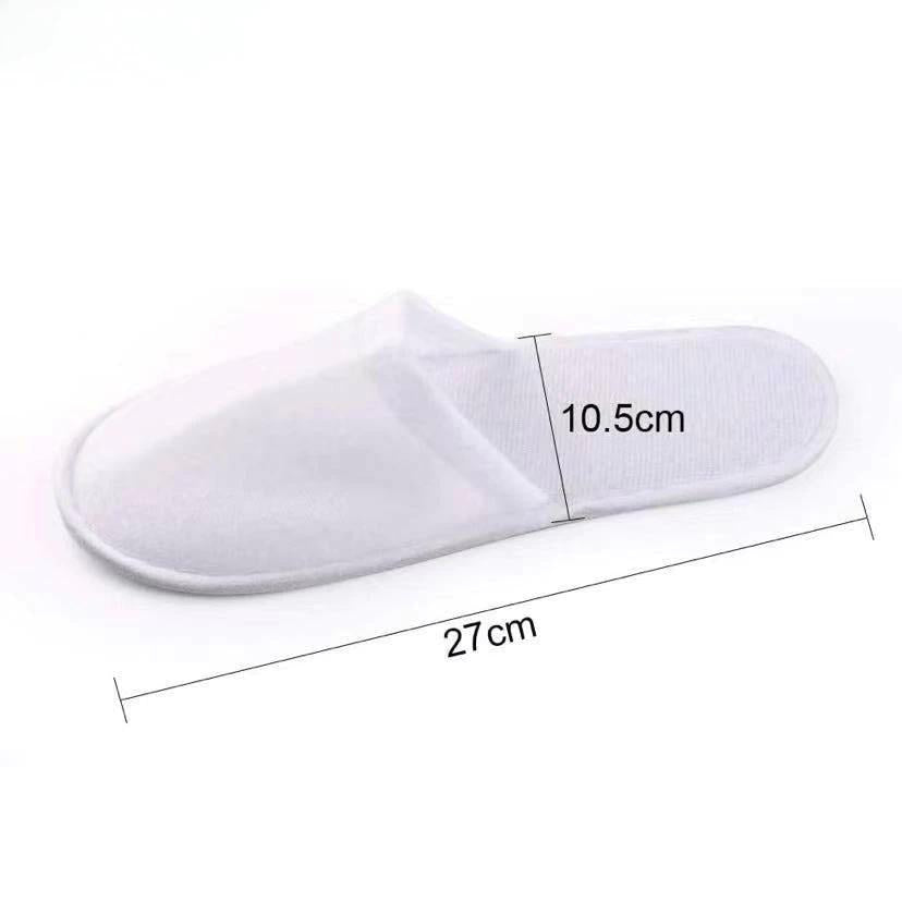 Terry-cloth na Bukas at Nakasarang Toe na Pang-hotel na Tsinelas, Pang-spa na Sapatos, Disposable na Portable na Pang-bahay na Tsinelas