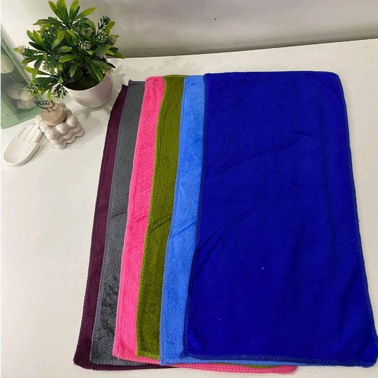 Microfiber Face Towel / Hand Towel Soft Absorbent Quick Dry Multicolor Assorted (1 Pack)