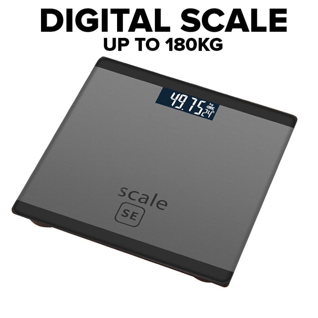 Smilee Iscale – Electronic Weighing Scale with LCD Screen, 180KG Max, Stylish Glass Design