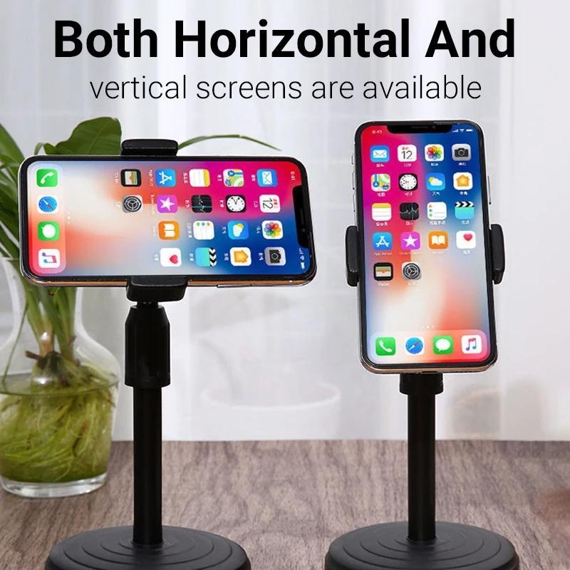 360 Degree Rotatable Desktop Phone Holder Multifunctional Portable Phone Live Bracket Adjustable