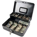 Metal Money Box 30cm Black Large Capacity Coin Bank Money Saving Box for Kids & Adults (1PC)