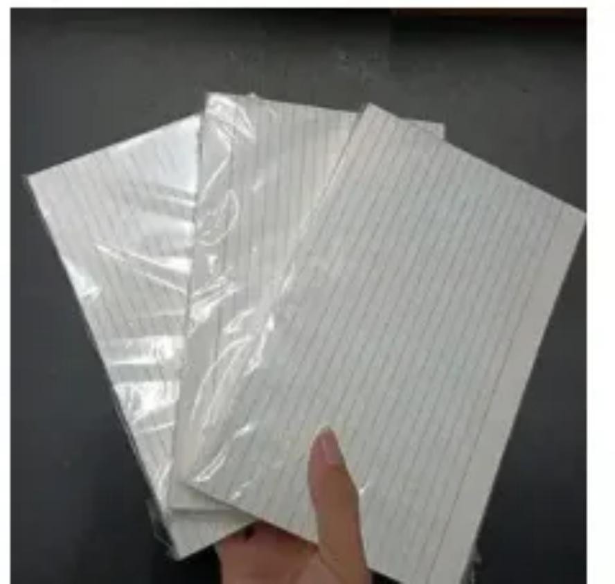 Makapal na Index Card Note Card Study Flash Card