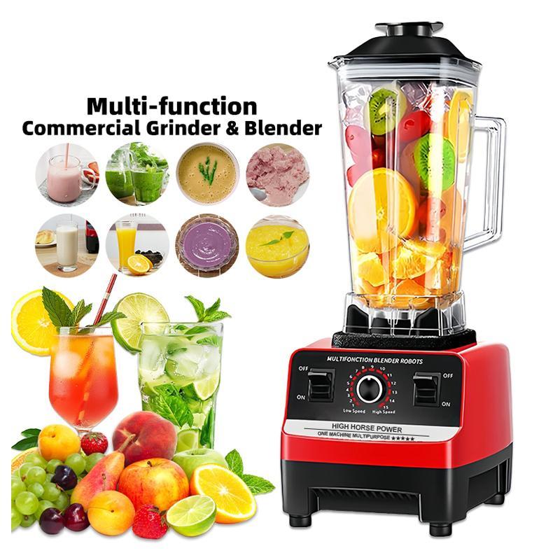 2L Commercial Grade Heavy Duty Blender High Speed Multifunctional Grinder Juicer for Restaurant Smoothie Shop Home Kitchen