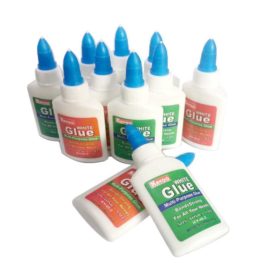 【BUY 12 TAKE 12】2-in-1 White Glue Stick 40g | Sticky DIY Craft Glue | School/Office Stationery