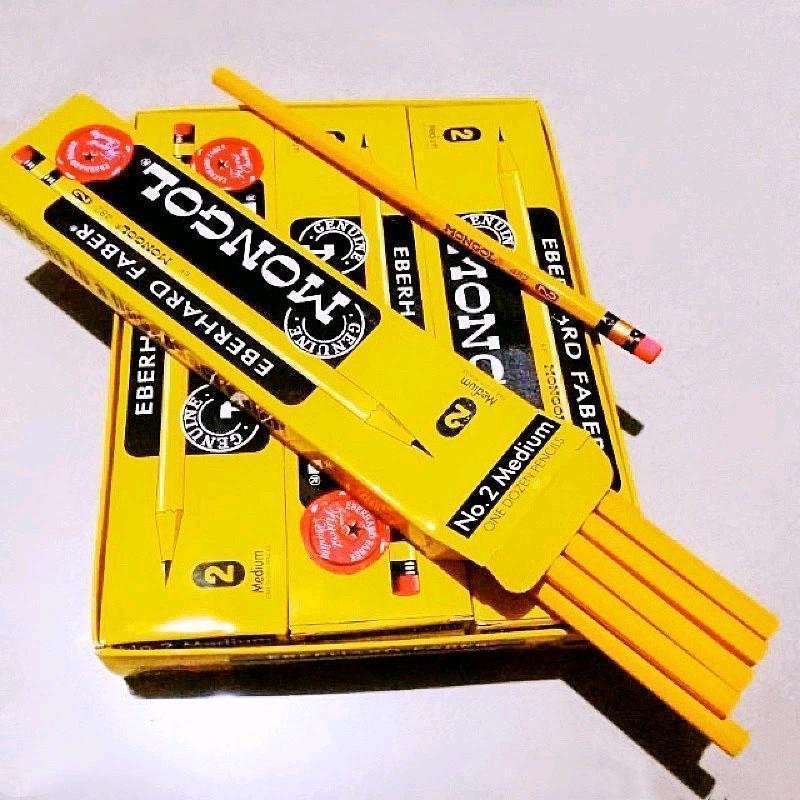 【COD Available】Mongol #1-3/XL Wooden Pencils 12-Pack | Pre-Sharpened, Break-Resistant | School/Office/Exams