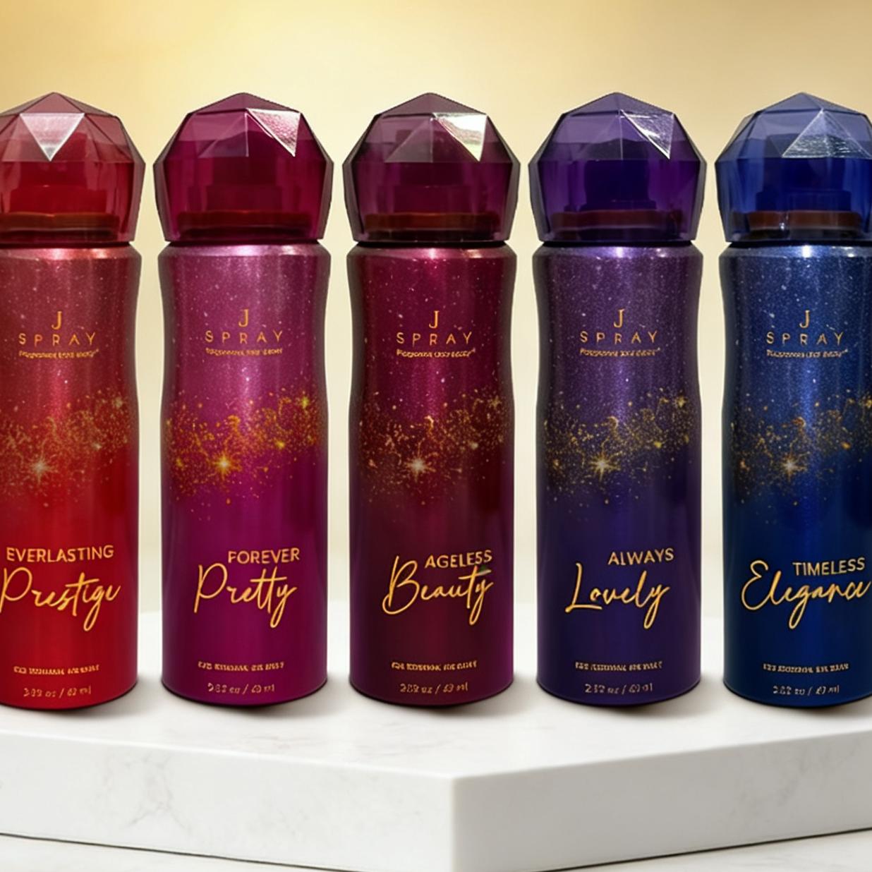 J SPRAY Premium Perfume Spray 60ml – Pangmatagalang Pabango para sa Babae (Iba't ibang Amoy) Best Seller PH