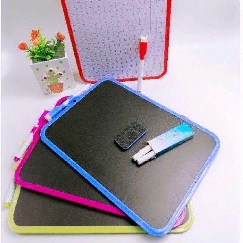 2-in-1 Black & White Board 26x19cm - School & Office Whiteboard | Durable & Easy to Clean! ✏️🏫