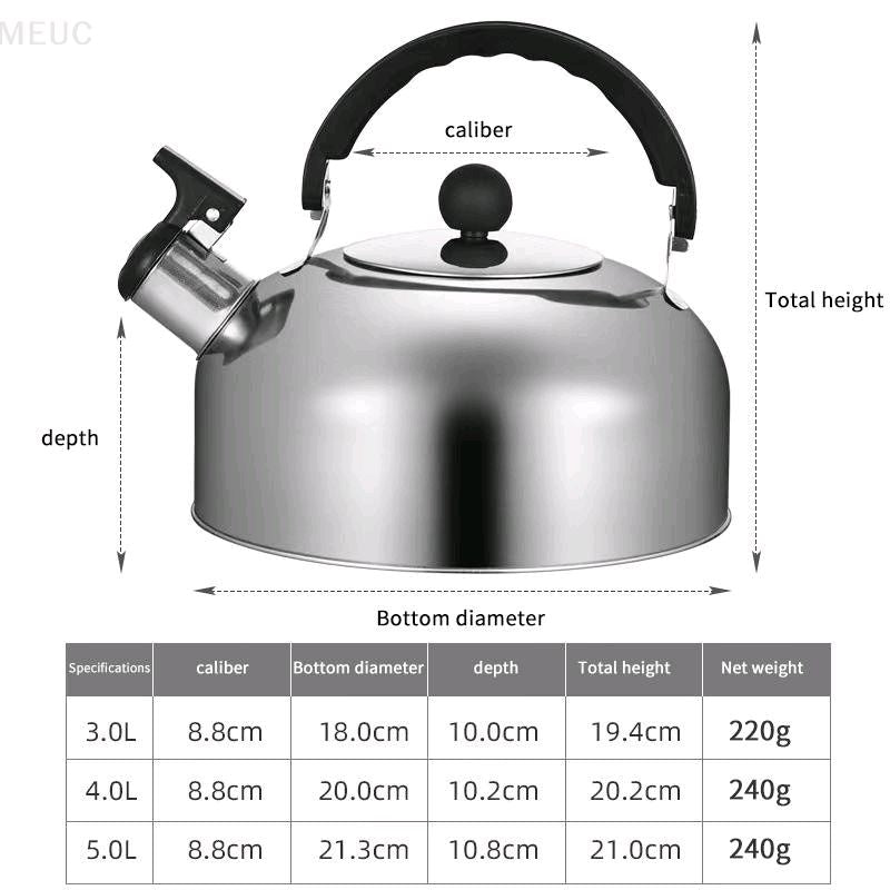 3L Stainless Steel Whistling Kettle