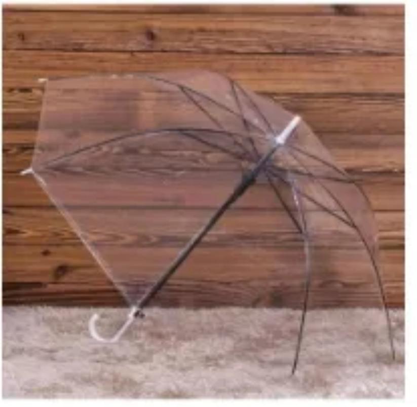 Transparent Umbrella Malinaw na Payong Panlaban sa Hangin Hindi Tinatablan ng Tubig para sa Panlabas na Paglalakbay Araw-araw na Paggamit