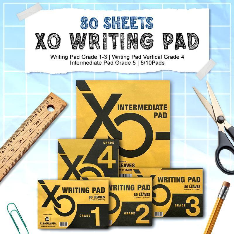 10 pirasong Writing Pads Baitang 1-4 80 Dahon Bawat Isa 210mm x 143mm Papel sa Paaralan para sa mga Batang Mag-aaral Perpekto para sa Pagsusulat at mga Kasanayan sa Akademiko