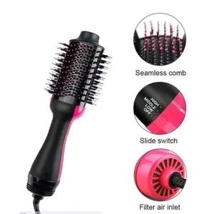 ONE STEP Multifunction Hair Dryer Brush | 3 In 1 Negative Ion Hair Styler, Fast Drying & Anti-Frizz, Hot Air Brush for Straightening Curling Volumizing (1PC)