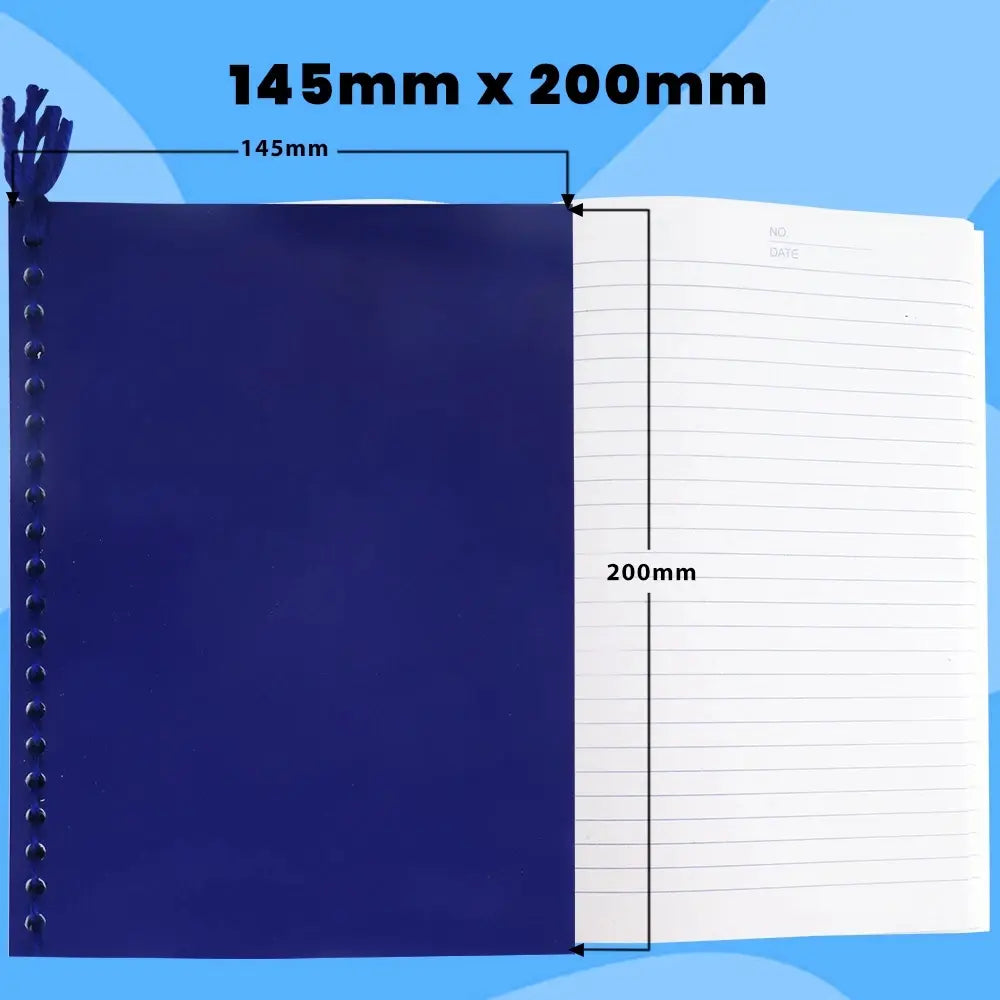 Notebook A5 Regular Size, 80 Leaves, Writing, Compososition, Spring,Yarn Assorted Colors - Pack of 10pcs