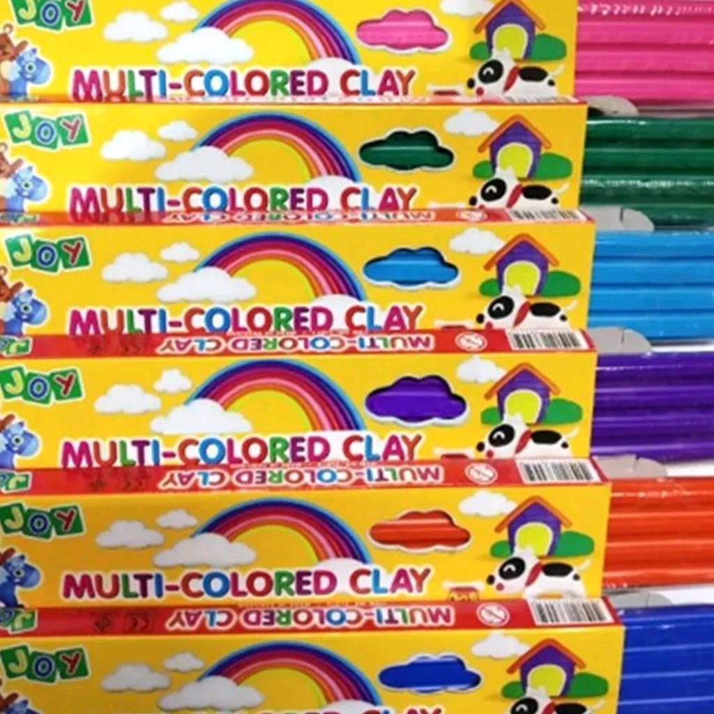 JOY Multi-Colored Clay Bar 12-Piece Set in 1-Pack - Non-toxic Reusable & Bright Colors