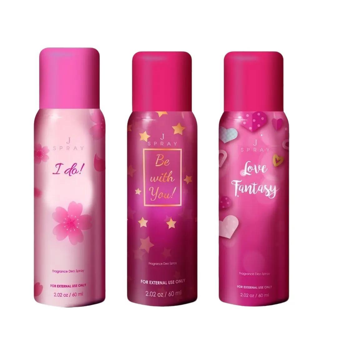 【COD】Buy 1 Take 1 - J Spray Pink Series 60ml (2pcs) | Long-Lasting Floral Fragrance
