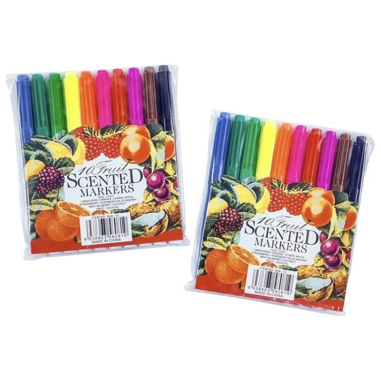 【Buy 1 Take 3】10 colors Fruit Marker Scented Scented Color Pen set