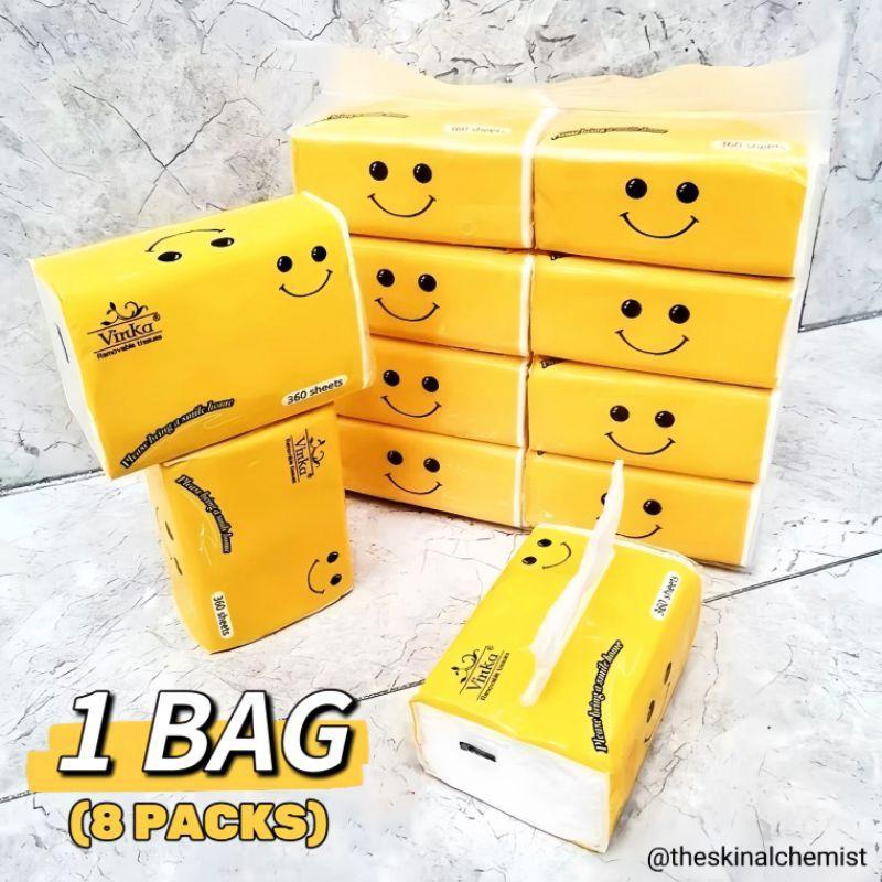 【Buy 1 Take 1】2 BAG (16 PACKS) VINKA Packaging Soft High Quality Facial Tissue Paper Napkin High Quality