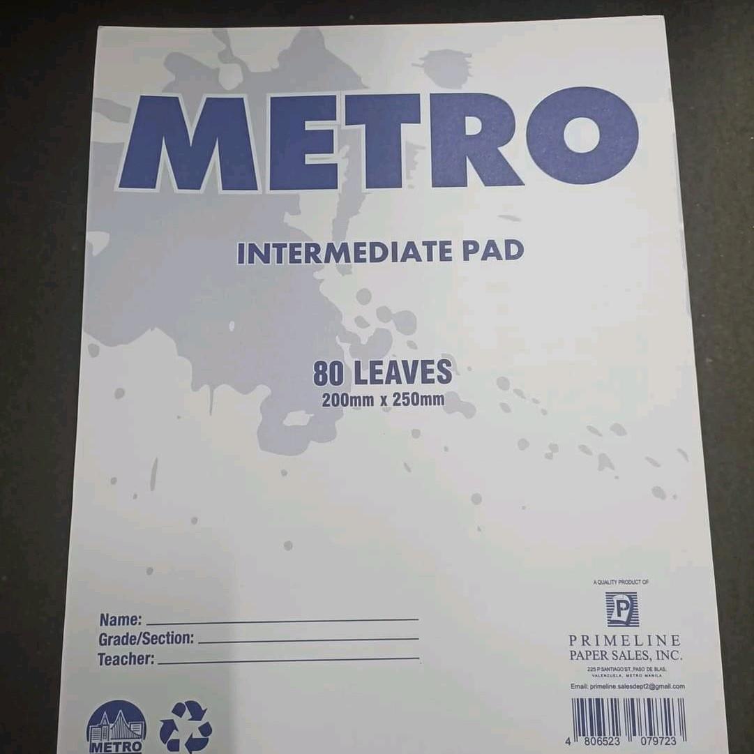 10PAD INTERMEDIATE PAD PAPER FOR GRADE 5,6 AND HIGHSCHOOL