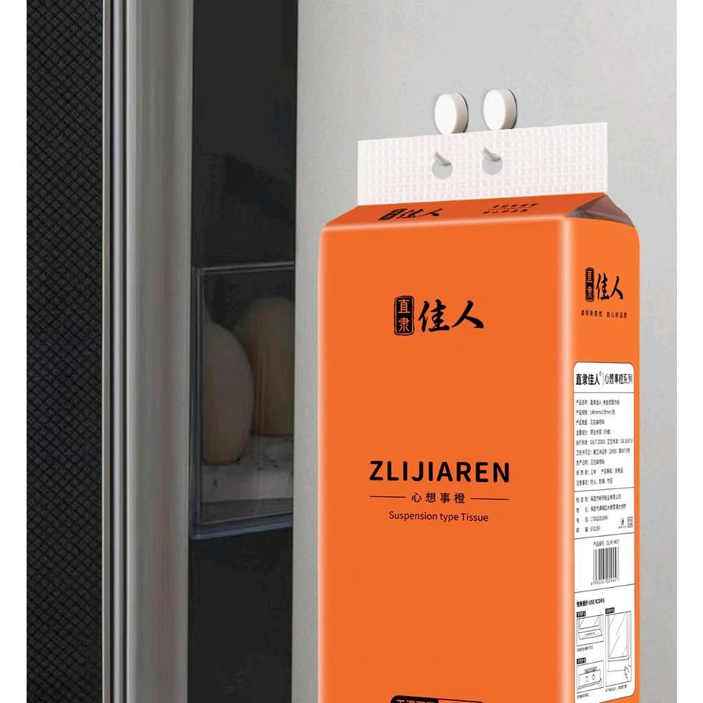 （buy 1 take 2 ）1280 sheets Paper Air Cushion Toilet Paper Hanging Wall Tissue Wood