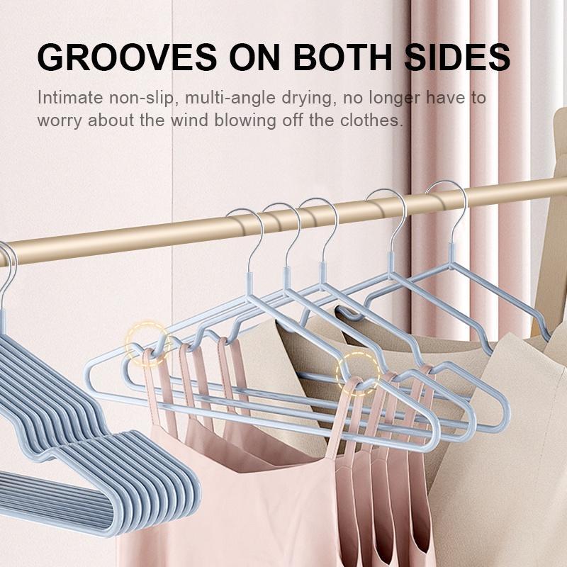 10pcs/lot Hangers Non-Slip Stainless Steel Hook Hanger Coat Hanger  size：40cm Organiser Set