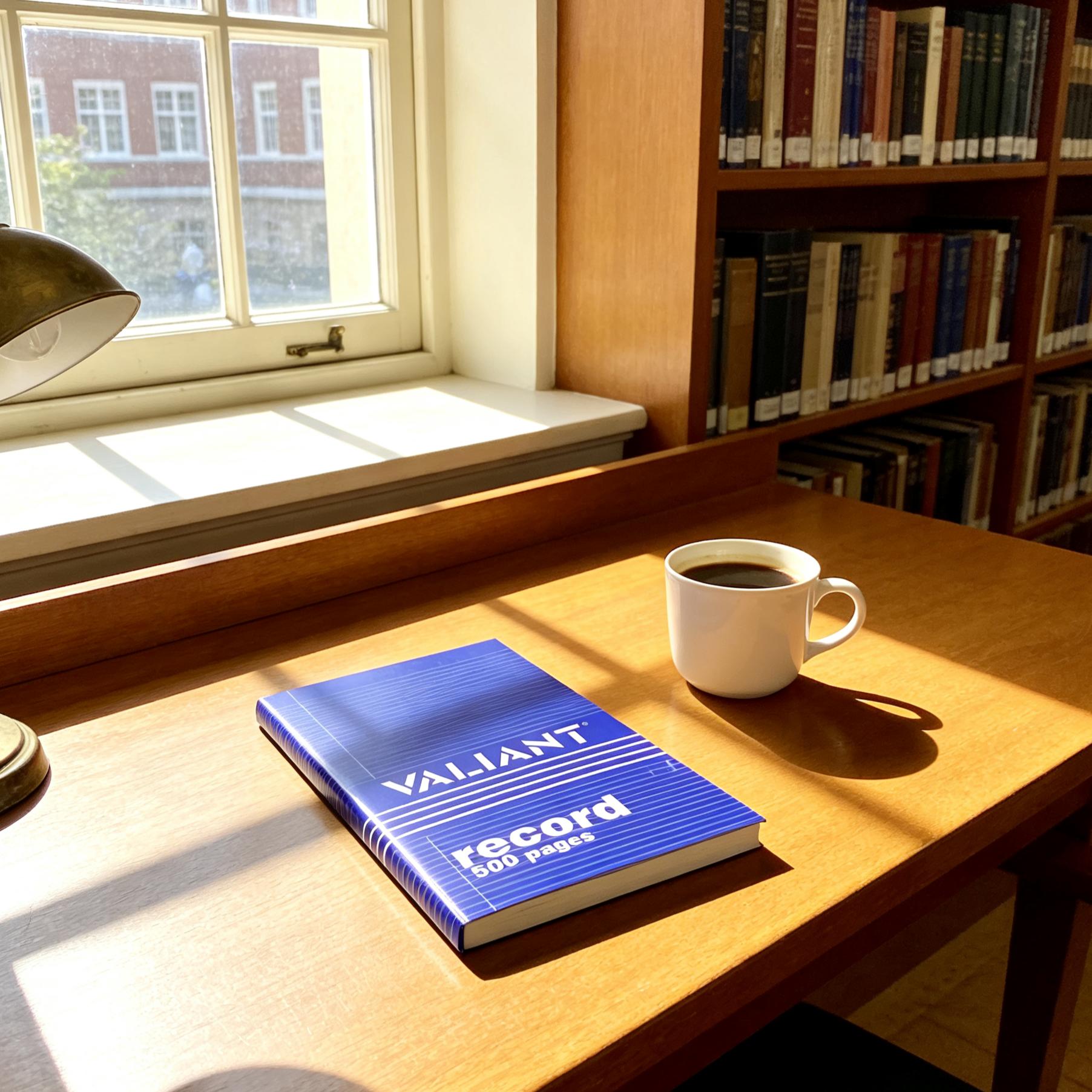 VALIANT Record Book | Premium Hardcover Notebook (200/300/500 Pahina) – Matibay na Kuwaderno sa Opisina at Eskuwelahan