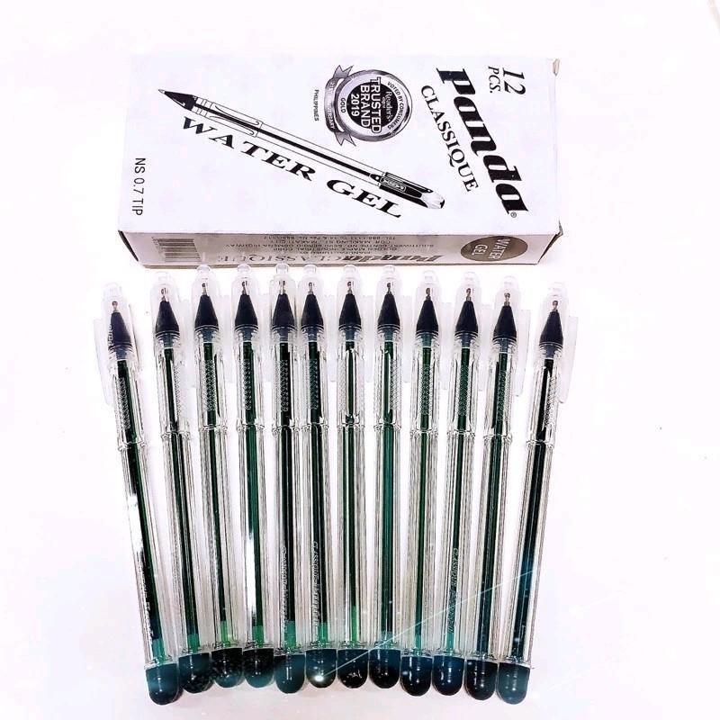 [COD] Original Panda 757 Crystal Water Gel Ballpen 0.7mm ✅ 25/12pcs per Box - Smooth Writing, Premium Quality for School & Office