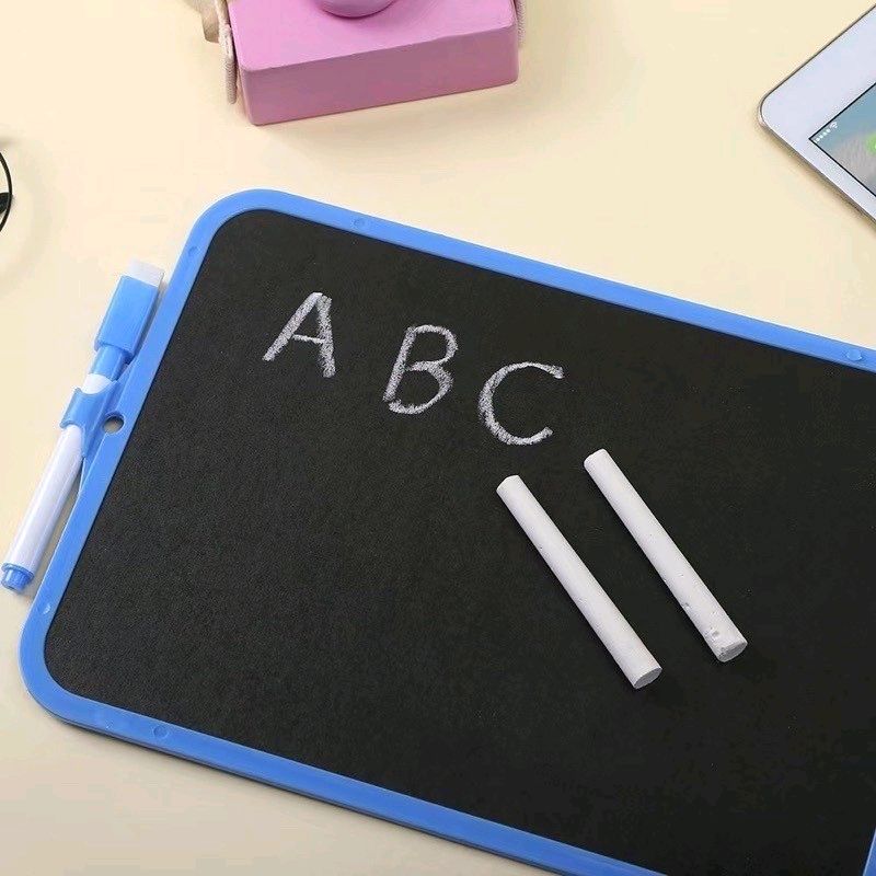 2-in-1 Black & White Board 26x19cm - School & Office Whiteboard | Durable & Easy to Clean! ✏️🏫