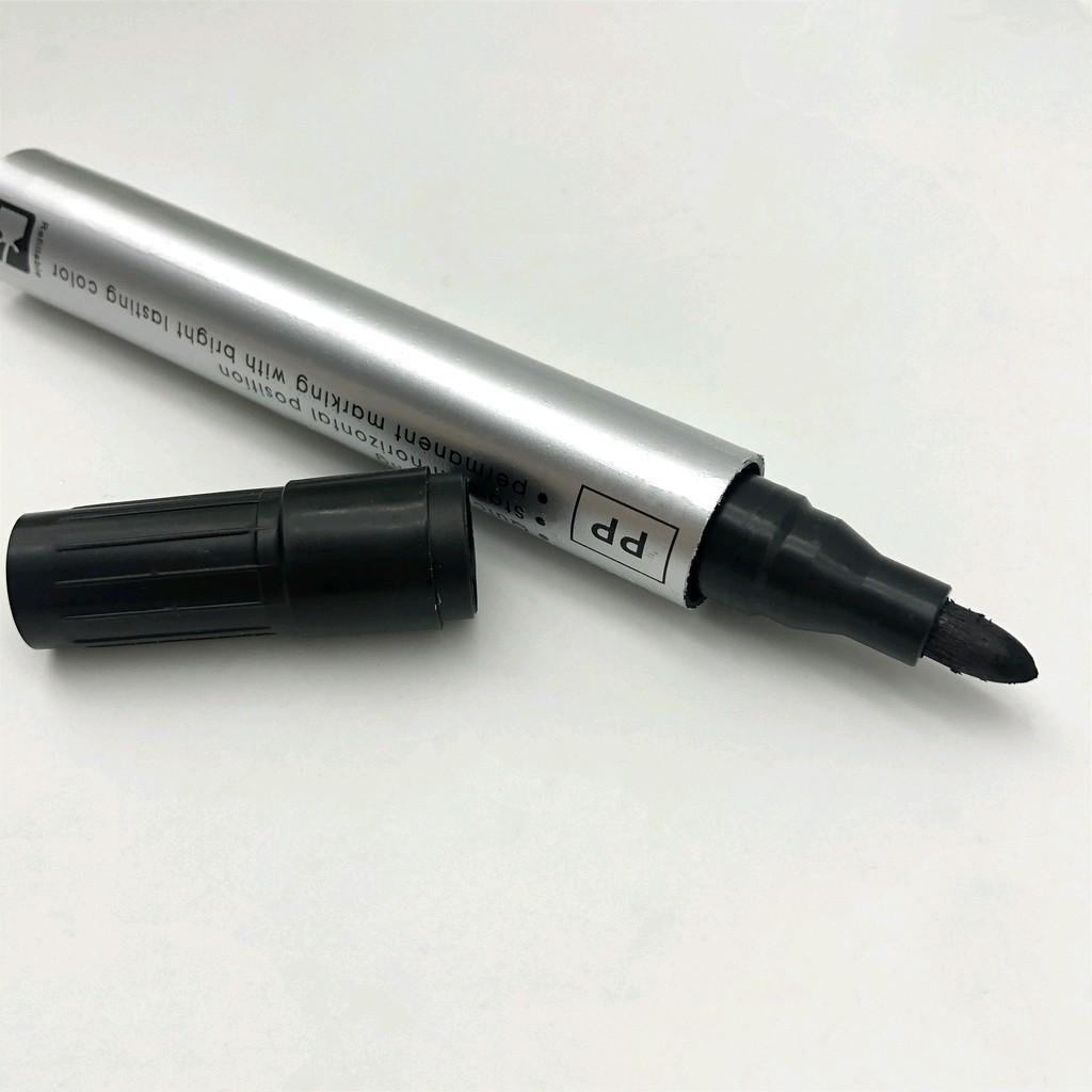 MS-300 Permanent Markers 12-Pack | Ordinary Tip | Black Ink | School/Office Supplies
