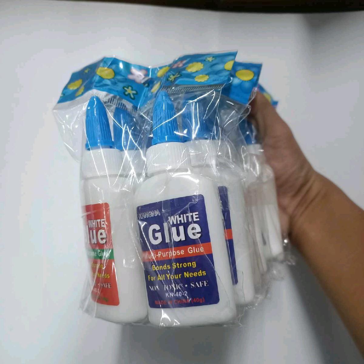 【24pcs】2-in-1 White Glue & Sticky Glue Set (40g Each) ✨ Strong Adhesive for DIY, Crafts & School Projects | Non-Toxic, Quick-Drying | Perfect for Students & Teachers